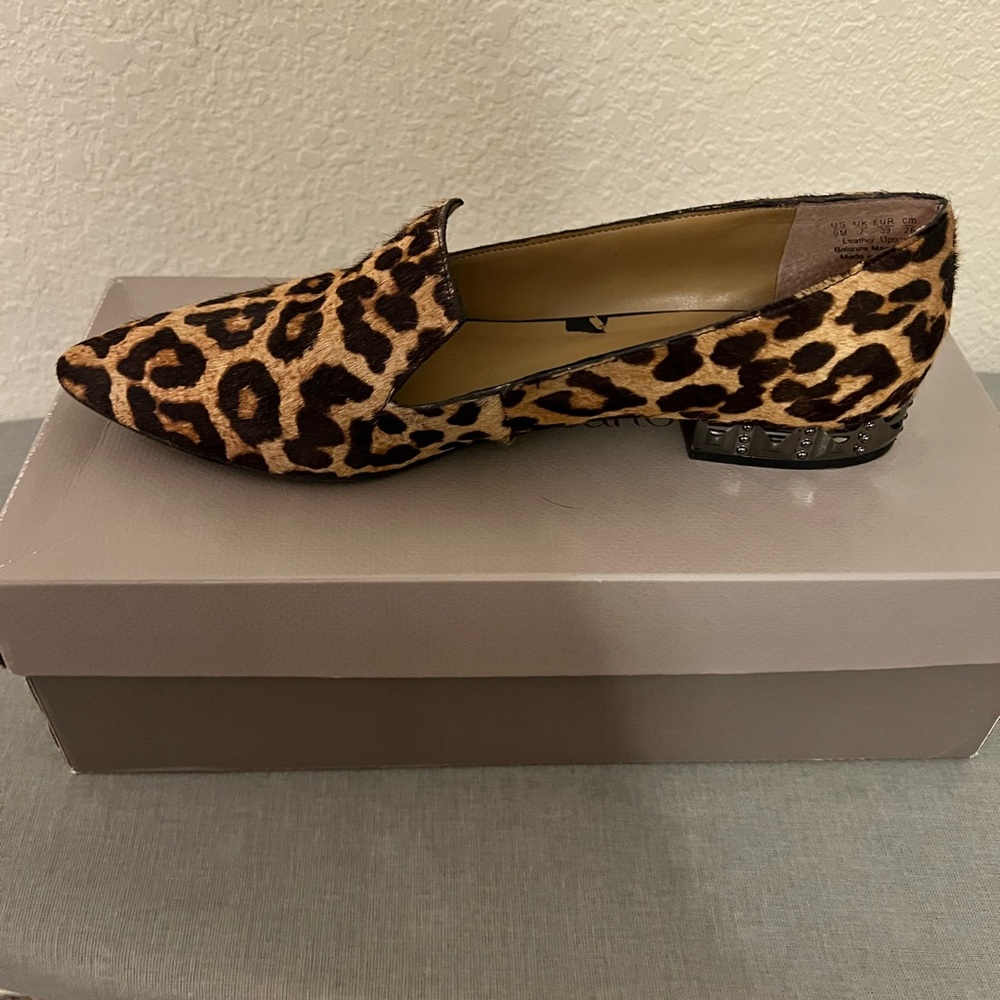 Franco Sarto Animal Print Loafers - Picture 3 of 5